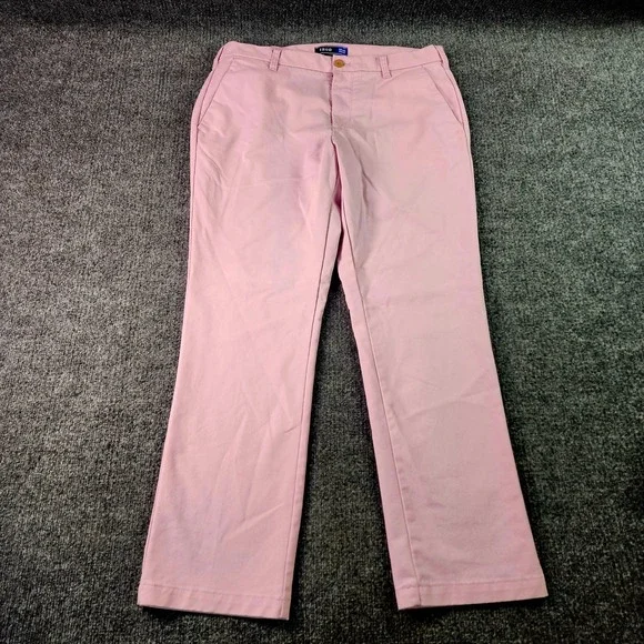 Mens Izod Chino Pants Mens 34x30 Pink Green Pastel Straight Leg Lot of 2 Summer - Picture 4 of 13